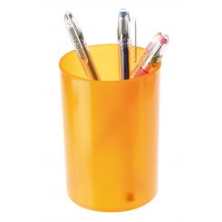 Portalápices redondo Archivo 2000  poliestireno  brillo  75x105 mm naranja traslúcido